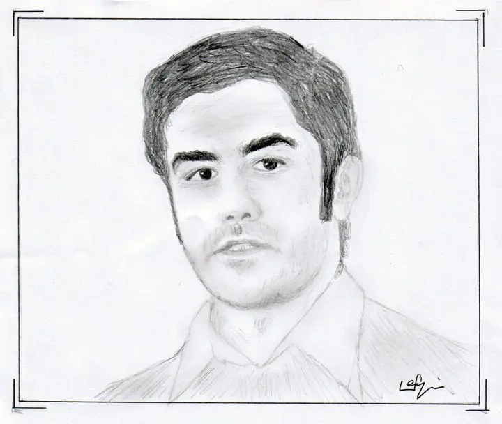 Berk Hamza Hakyol karakalem portre çalışması 14